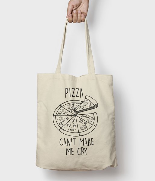 Pizza cant make me cry - torba bawełniana