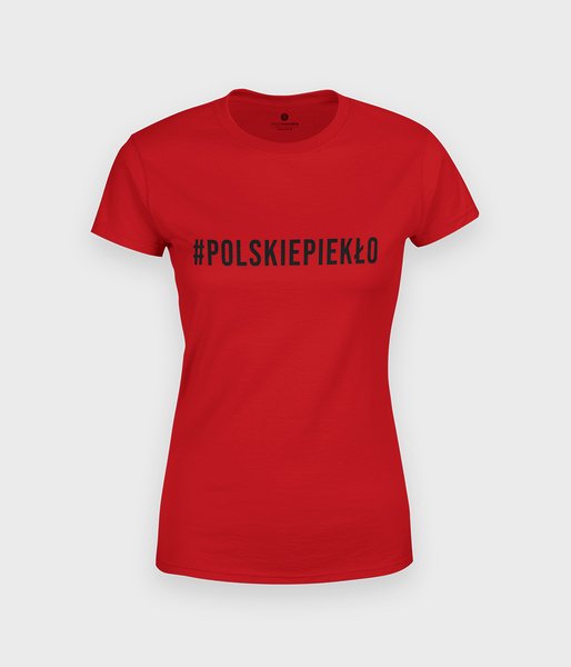 #POLSKIEPIEKŁO czarny - koszulka damska