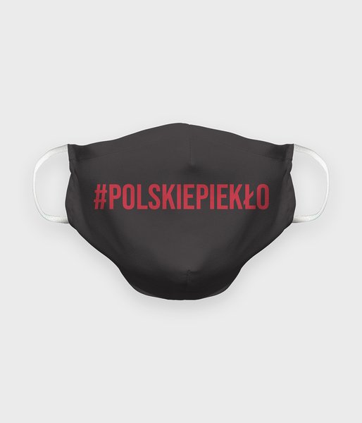 #POLSKIEPIEKŁO czerwony - maska na twarz premium