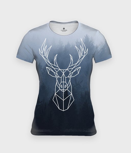 Polygon-deer  - koszulka damska fullprint
