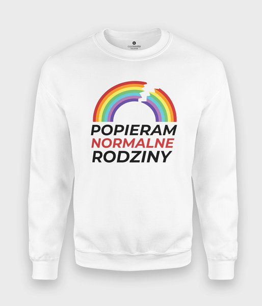 Popieram Normalne Rodziny - bluza klasyczna