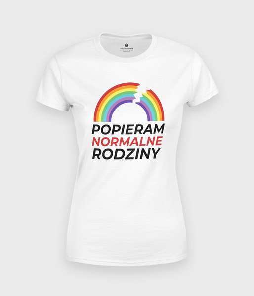 Popieram Normalne Rodziny - koszulka damska