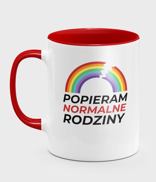 Popieram Normalne Rodziny - kubek kolorowy