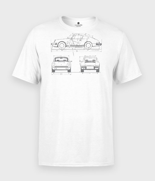 Porsche Drawing - koszulka męska