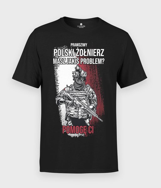 Prawdziwy polski żołnierz - koszulka męska