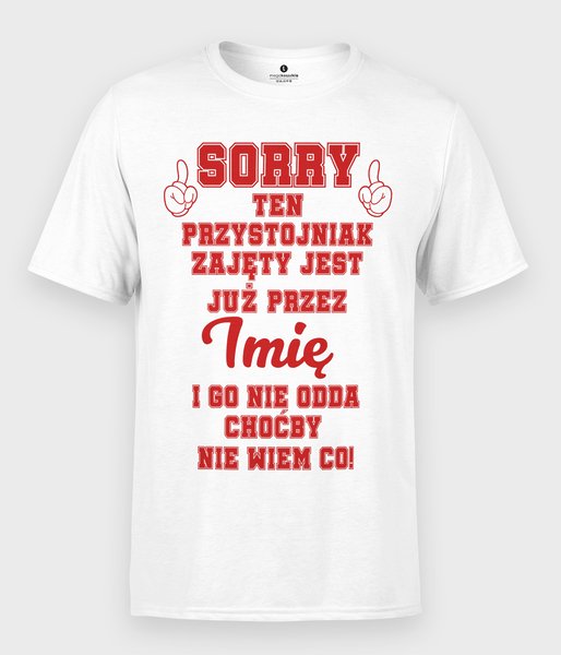 Przystojniak + imię 2 - koszulka męska