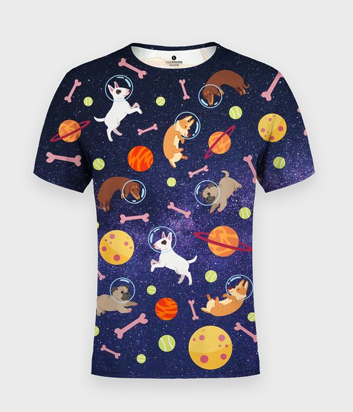 Psi kosmos - koszulka męska fullprint