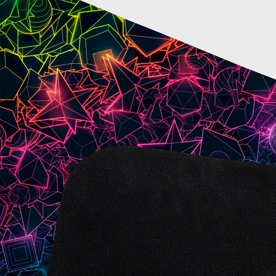 Psychodeliczne kształty - podkładka pod mysz gamingowa (80x30 cm) old-2