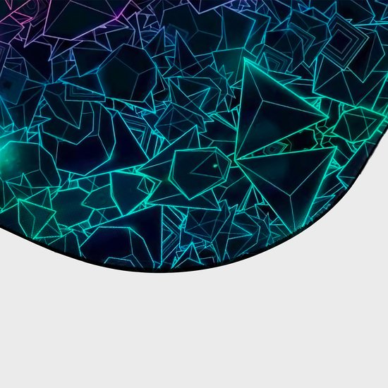 Psychodeliczne kształty - podkładka pod mysz gamingowa (80x30 cm) old-3