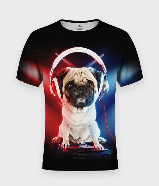 Pug jockey - koszulka męska fullprint