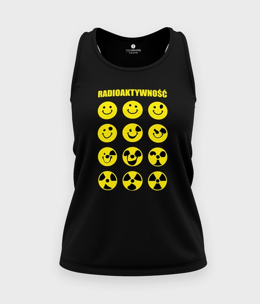 Radioaktywność - koszulka damska bez rękawów