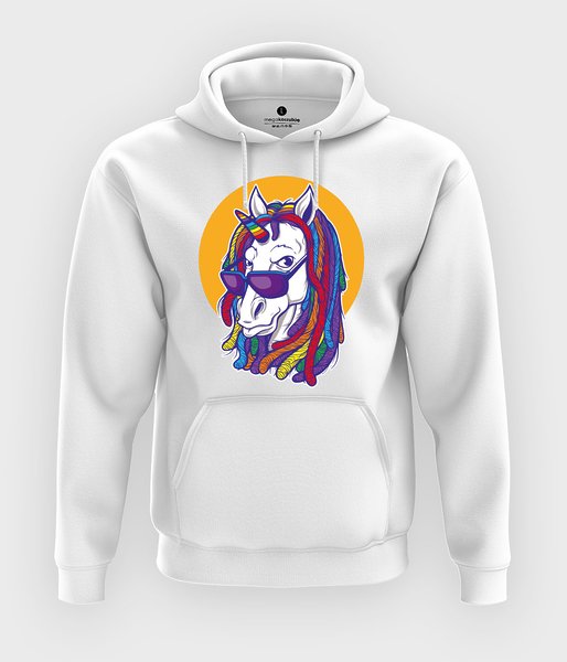 Rainbow unicorn - bluza z kapturem