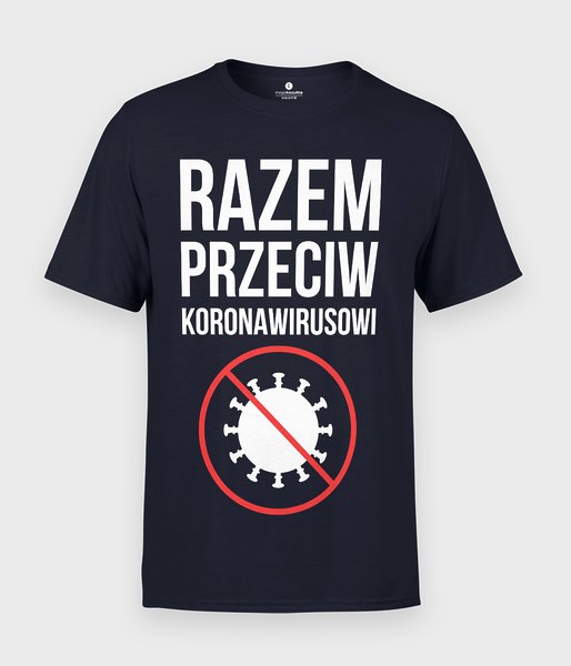 Razem przeciw koronawirusowi - koszulka męska