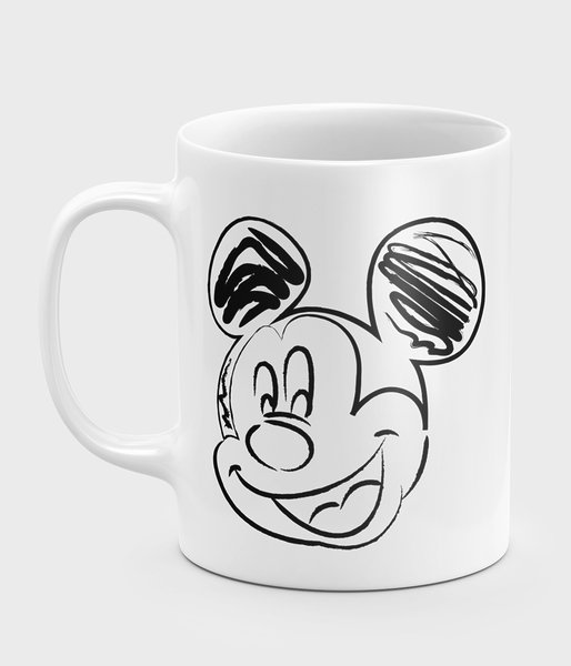 Rysowana Myszka Mickey - kubek