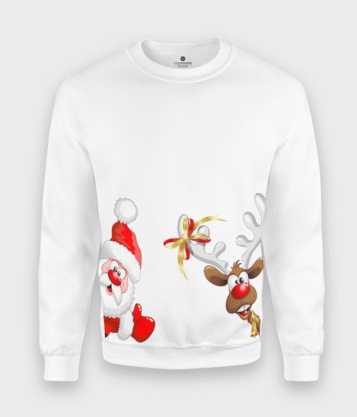 Santa and Rudolph - bluza klasyczna