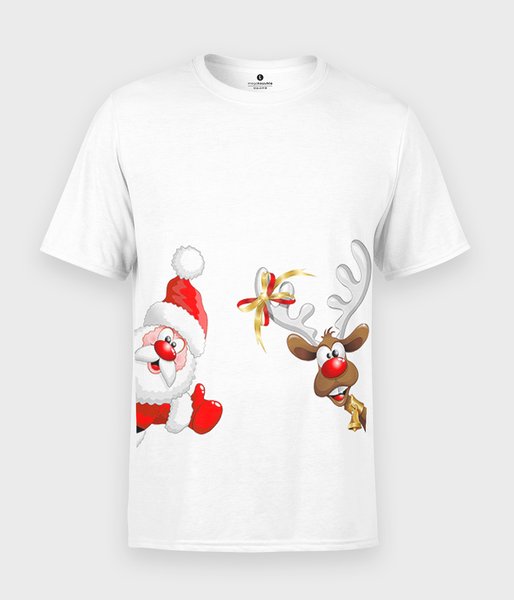 Santa and Rudolph - koszulka męska