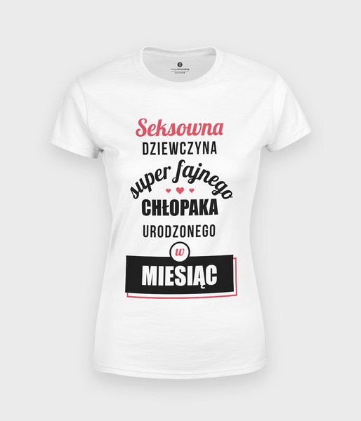 Seksowna dziewczyna + miesiąc - koszulka damska