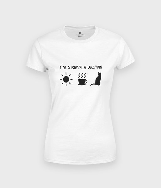 Simple woman cat - koszulka damska