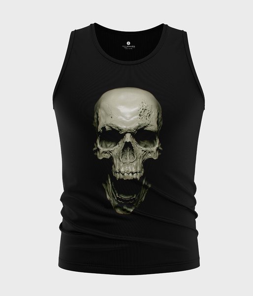 Skull 3D - koszulka męska bez rękawów