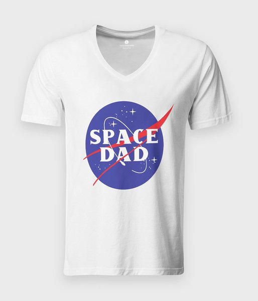 Space dad - koszulka męska v-neck