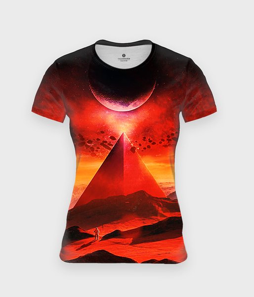 Space pyramid  - koszulka damska fullprint