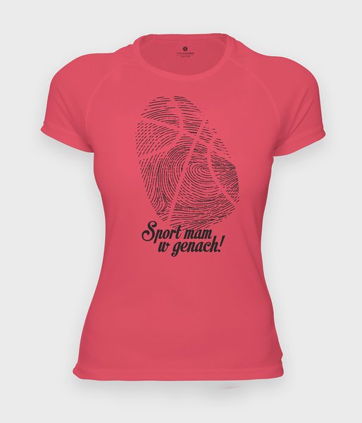Sport mam w genach - koszulka damska sportowa