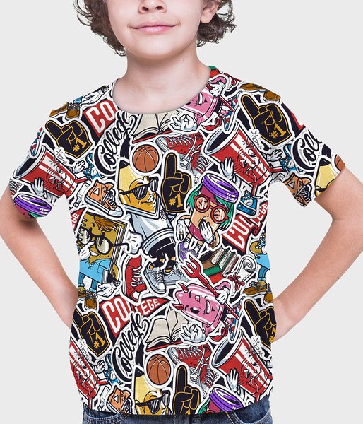 Stickers - koszulka dziecięca fullprint