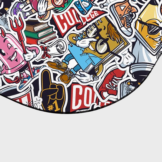 Stickers - podkładka pod mysz gamingowa (80x30 cm) old-3
