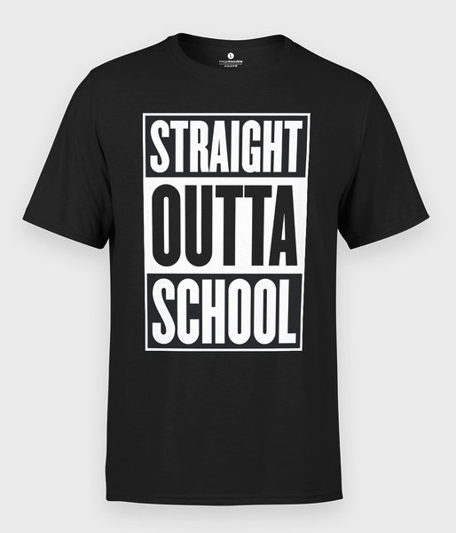 Straight Outta School - koszulka męska