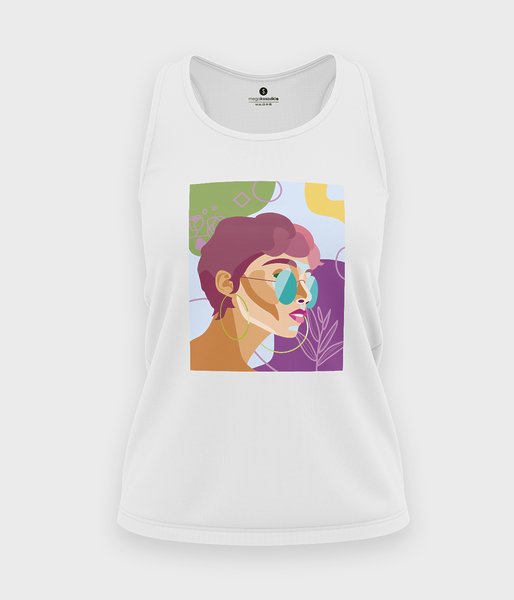 Sunglasses - koszulka damska bez rękawów
