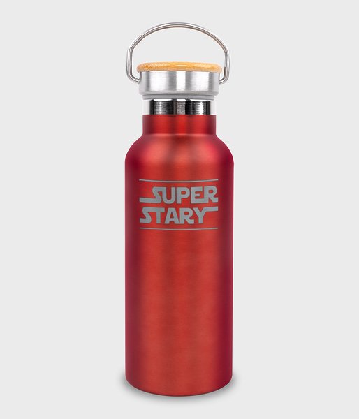 Super stary Czerwone - termos ze stali nierdzewnej