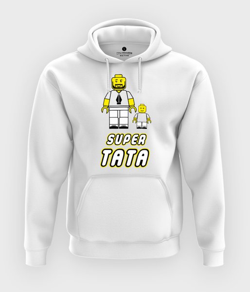 Super tata lego - bluza z kapturem