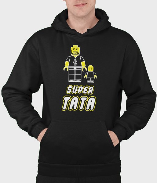 Super tata lego - bluza z kapturem