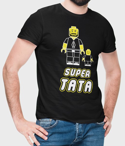 Super tata lego - koszulka męska