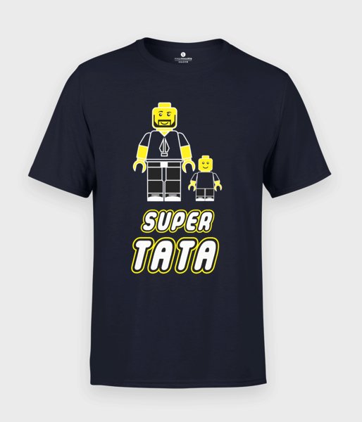 Super tata lego - koszulka męska