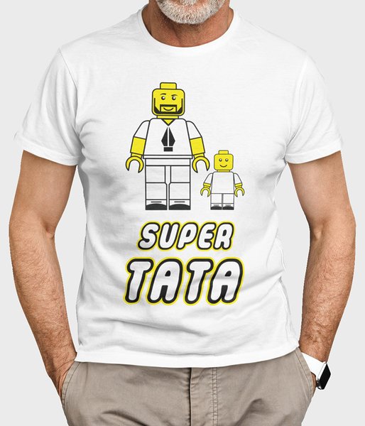 Super tata lego - koszulka męska