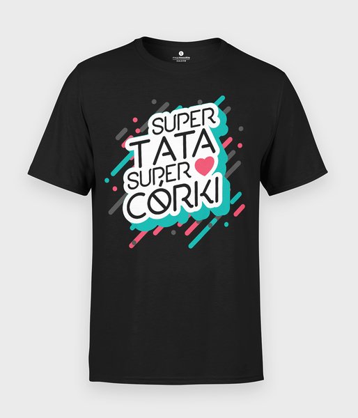 Super tata super córki - koszulka męska