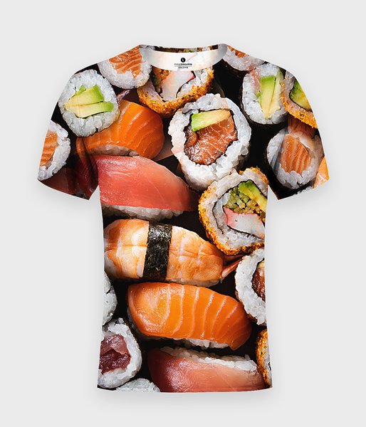Sushi z bliska - koszulka męska fullprint