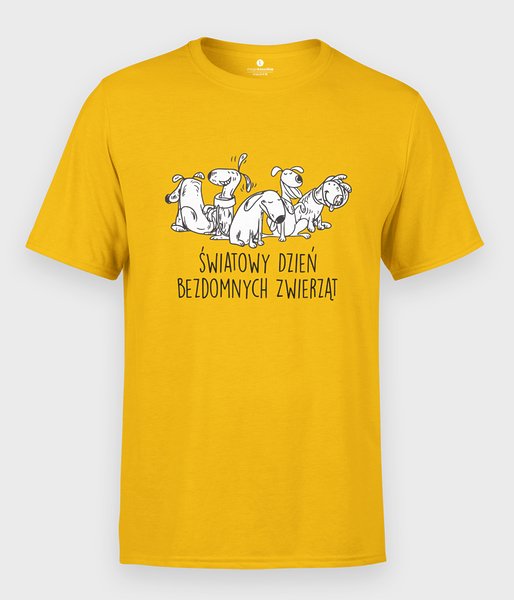 Światowy Dzień Bezdomnych Zwierząt  - koszulka męska