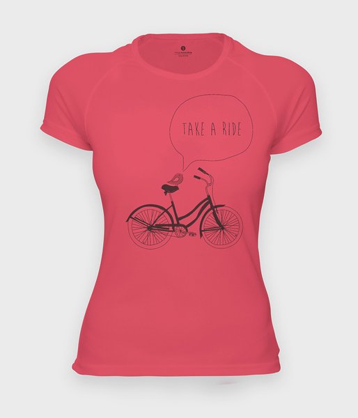 Take a ride - Bike - koszulka damska sportowa