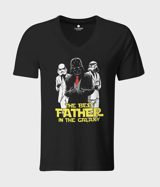 the best father in the galaxy - koszulka męska v-neck