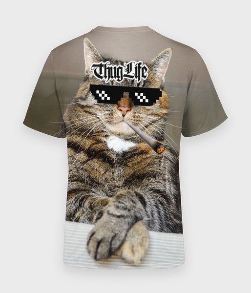 Thug Life Cat - koszulka męska fullprint-2
