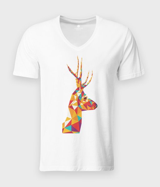 Triangle Deer 2  - koszulka męska v-neck