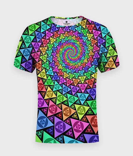 Trippy triangles - koszulka męska fullprint