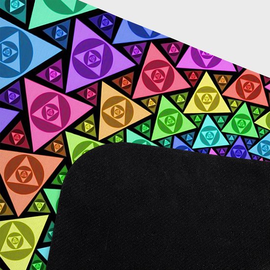 Trippy triangles - podkładka pod mysz gamingowa (80x30 cm) old-2