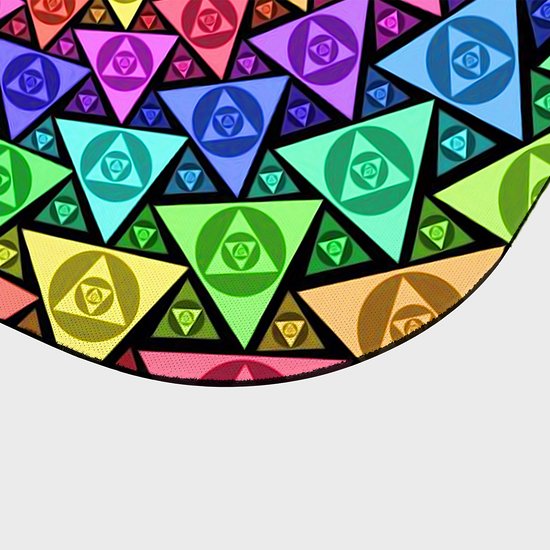 Trippy triangles - podkładka pod mysz gamingowa (80x30 cm) old-3