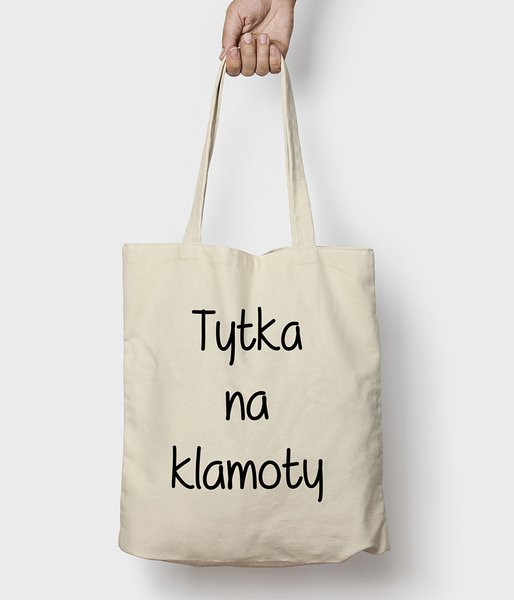 Tytka na klamoty - torba bawełniana