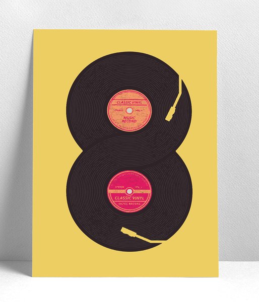 Vinylove - plakat pionowy a3