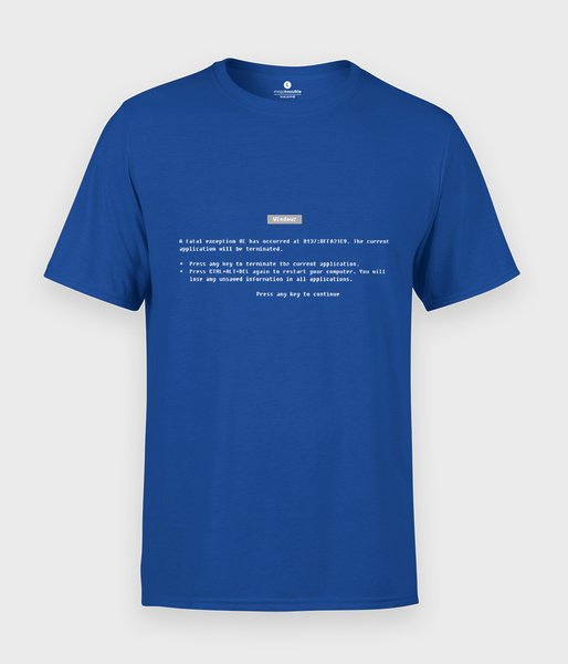 Windows blue screen - koszulka męska
