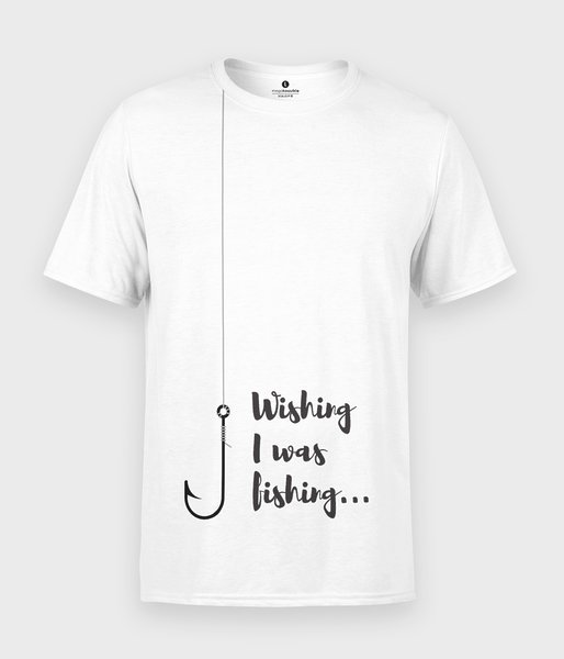 Wishing i was fishing - koszulka męska